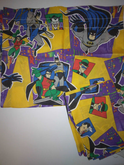 1995 DC Comics Batman & Robin Curtains - We Got Character Toys N More