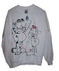 Adult M White Sweatshirt Featuring Garfield With Arlene - We Got Character Toys N More