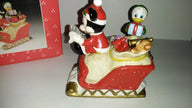 Santa Mickey Mouse Sleigh Disney Schmid Music Box - We Got Character Toys N More